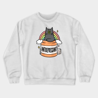 Antidepressant Cat Crewneck Sweatshirt